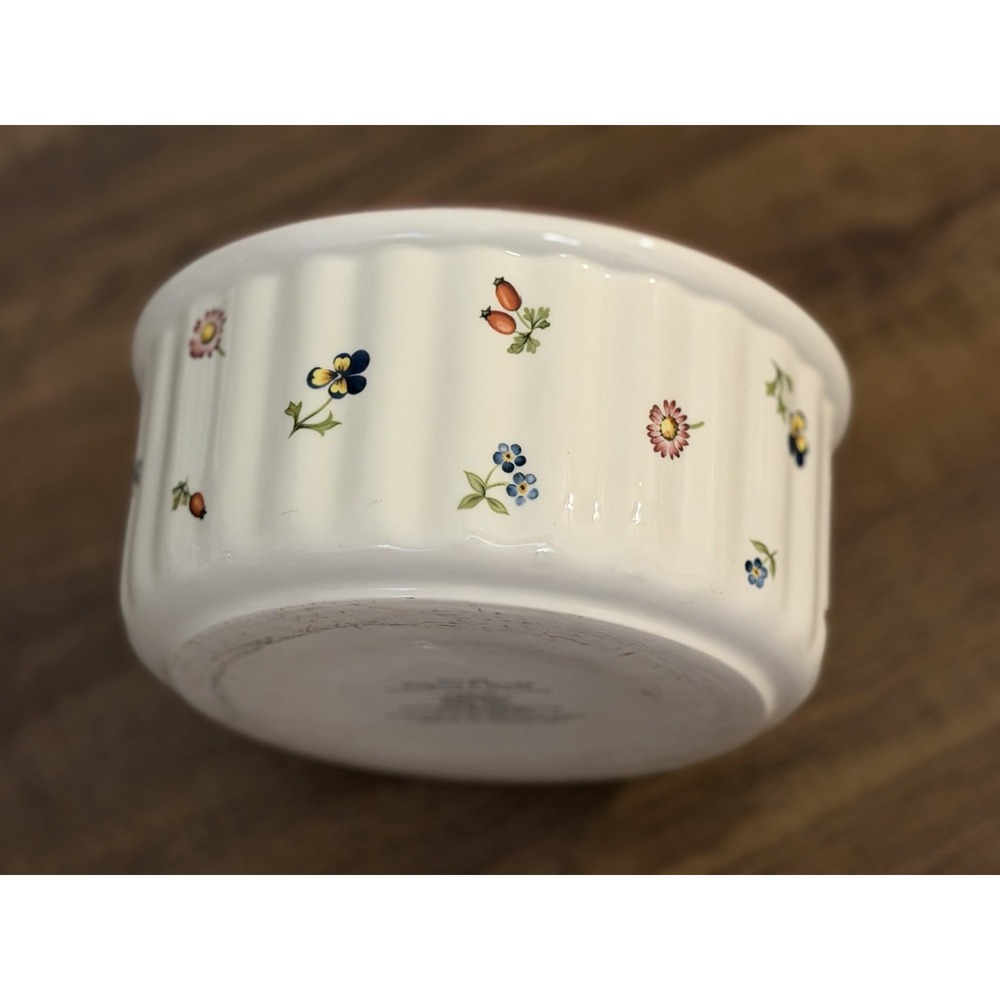 Villeroy & Boch Petite Fleur Vilbofour Souffle Dish 7.5" Round Baking Pan